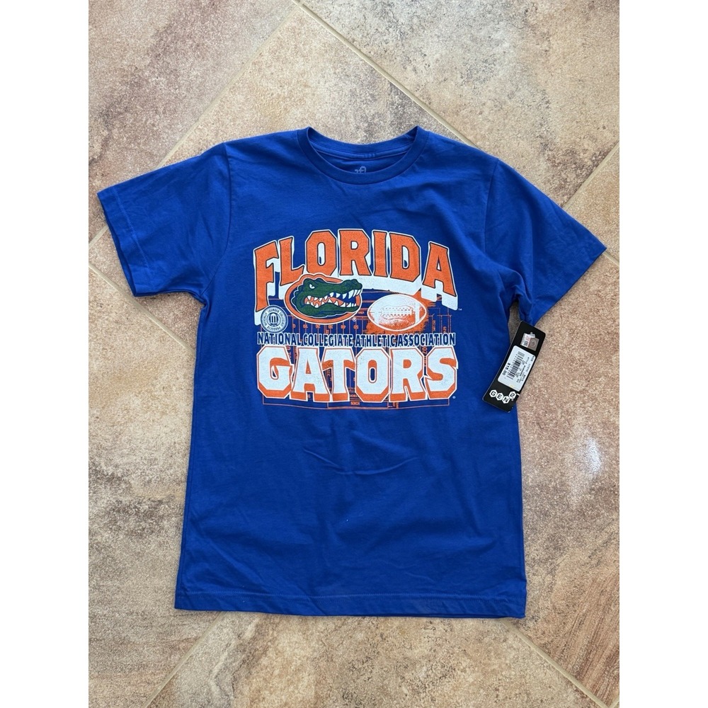 Florida Gators ~ NCAA Graphic Football Youth T-Shirt ~ Size L 12/14 NWT
